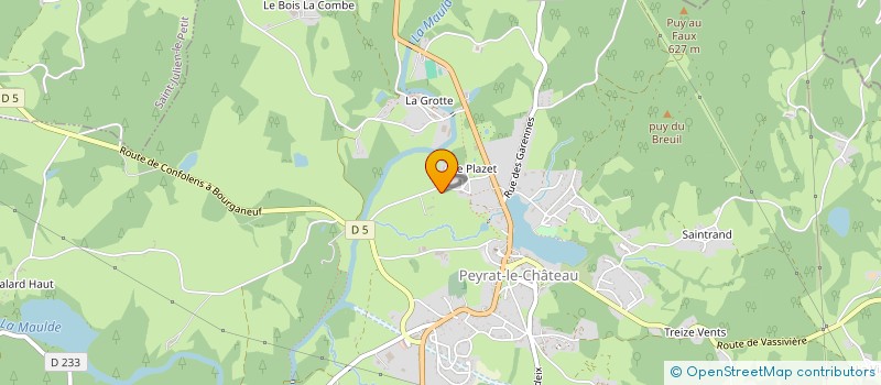 localisation de l'entreprise SCRATCH ONCY  PEYRAT-LE-CHATEAU