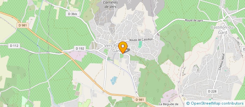 localisation de l'entreprise SCREAM AIRSOFT 30  VERS-PONT-DU-GARD