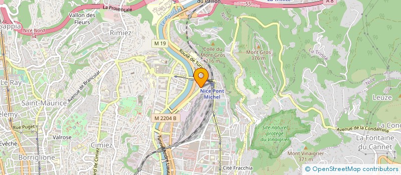 localisation de l'entreprise SCREB à NICE