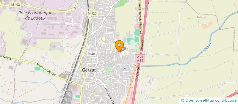 localisation de l'entreprise SCREB  GERZAT