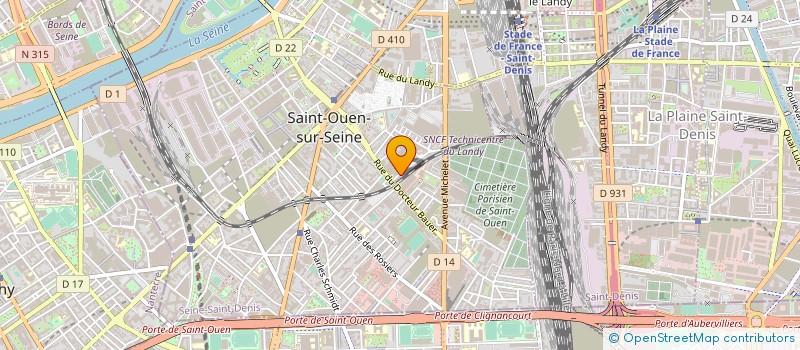 localisation de l'entreprise SCREEN RUNNER à SAINT-OUEN-SUR-SEINE