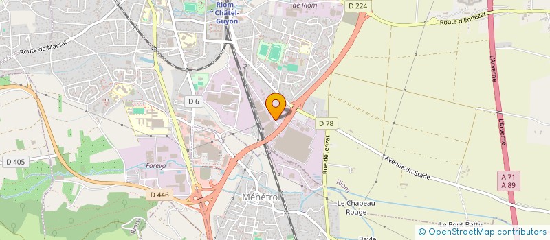 localisation de l'entreprise SCREENACT  RIOM