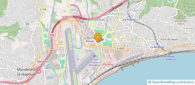 localisation de l'entreprise SCREENWARE à CANNES