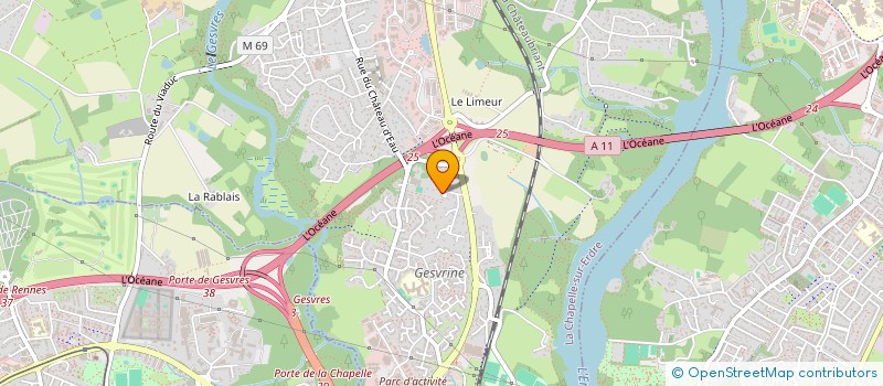 localisation de l'entreprise SCREIN  LA CHAPELLE-SUR-ERDRE