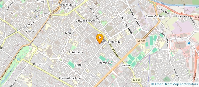 localisation de l'entreprise SCREPEL  ROUBAIX