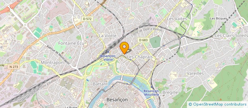 localisation de l'entreprise SCRIBE à BESANCON
