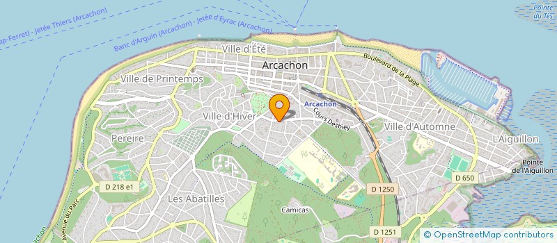 localisation de l'entreprise SCRIBE à ARCACHON