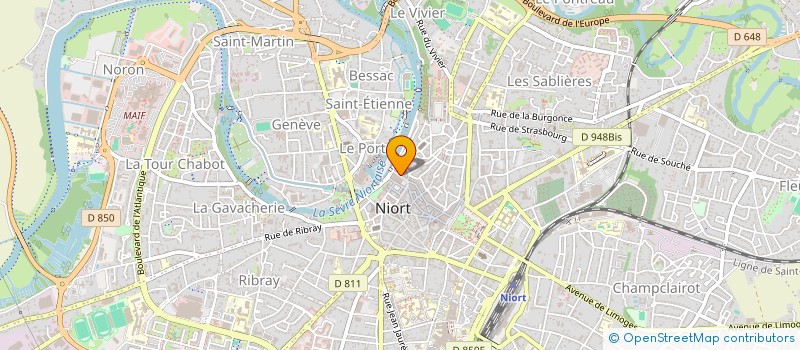 localisation de l'entreprise SCRIBE  NIORT