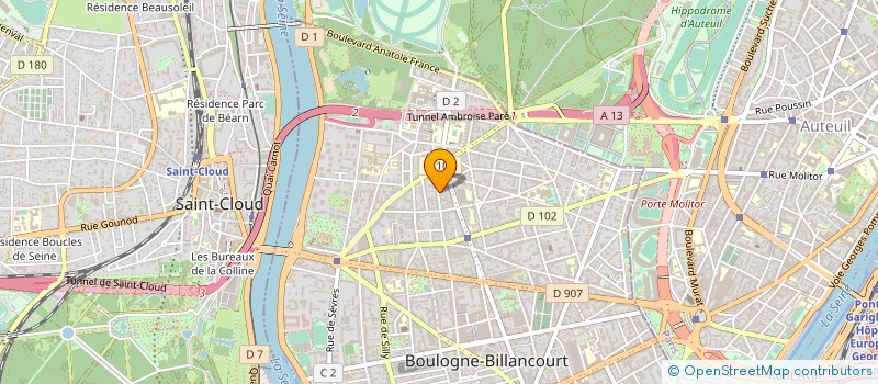 localisation de l'entreprise SCRIBE SERVICE à BOULOGNE-BILLANCOURT