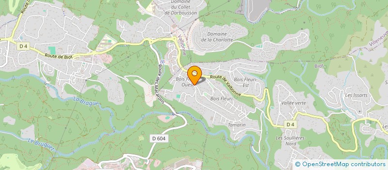 localisation de l'entreprise SCRIBERE  BIOT