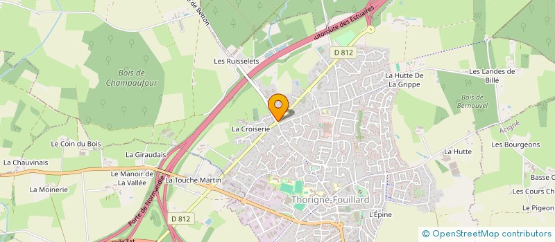 localisation de l'entreprise SCRIBMATIC à THORIGNE-FOUILLARD