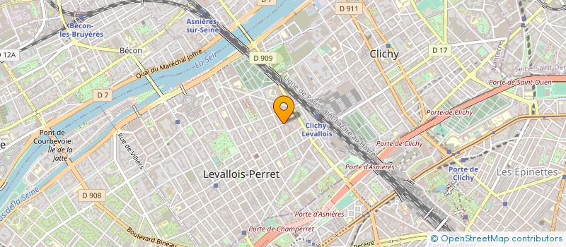 localisation de l'entreprise SCRIM ILE DE FRANCE à LEVALLOIS-PERRET