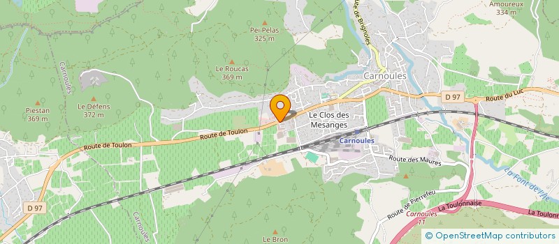 localisation de l'entreprise SCROCOUL  CARNOULES