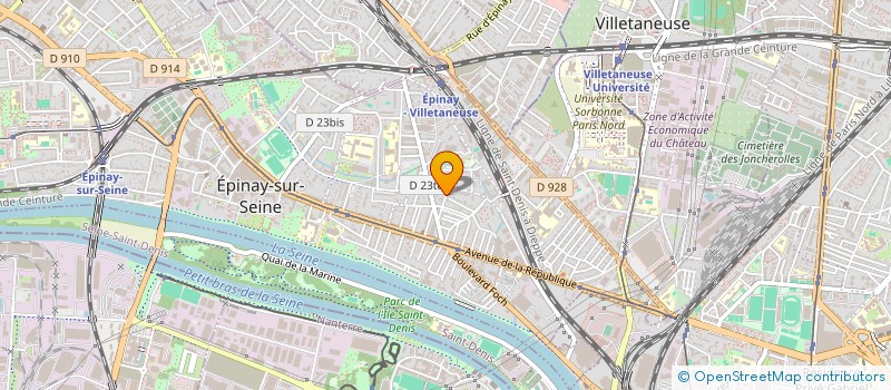 localisation de l'entreprise SCRTB CONSTRUCTION RENOVAT TRAVAUX BATIM  EPINAY-SUR-SEINE