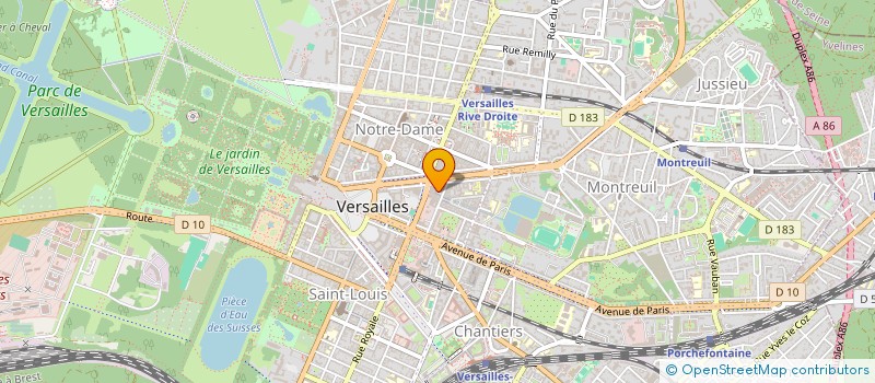 localisation de l'entreprise SCS à VERSAILLES