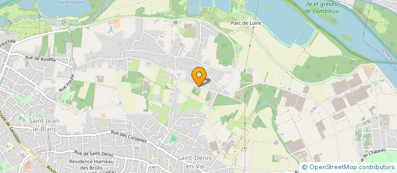 localisation de l'entreprise SCS A COUTEAU PEPINIERE DU LIEVRE D OR à SAINT-DENIS-EN-VAL