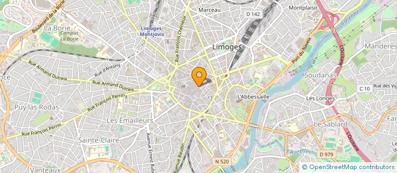 localisation de l'entreprise SCS ANGIOMED à LIMOGES