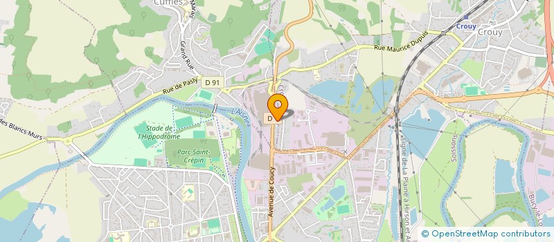 localisation de l'entreprise SCS BAUDESSON MARTEAU ET CIE à CROUY