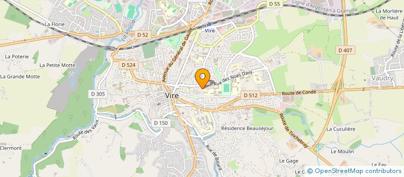 localisation de l'entreprise SCS CHUBERRE VVE SEPTVANT & CIE  VIRE-NORMANDIE