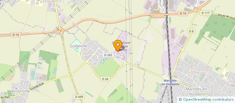 localisation de l'entreprise SCS CORALIN à GUIBEVILLE