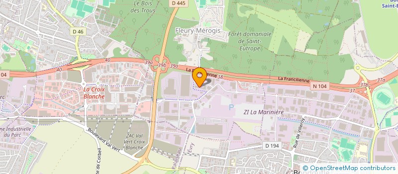 localisation de l'entreprise SCS DE LA CROIX BLANCHE à FLEURY-MEROGIS