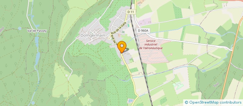 localisation de l'entreprise SCS DE LA ROSIERE  DOMGERMAIN