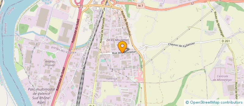 localisation de l'entreprise SCS DROM SCIES à VALENCE