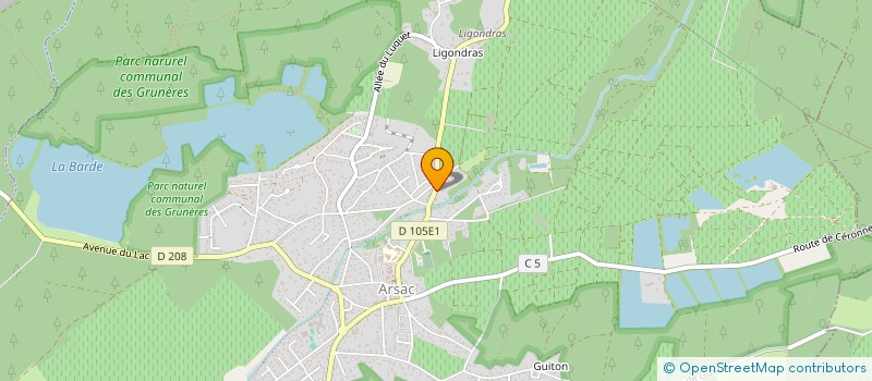 localisation de l'entreprise SCS ENGRAND  ARSAC