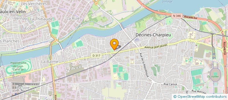 localisation de l'entreprise SCS M2AP  DECINES-CHARPIEU