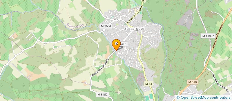 localisation de l'entreprise SCS MC2 à SUSSARGUES