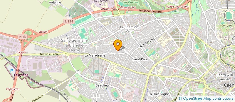 localisation de l'entreprise SCS NORMANDIE à CAEN