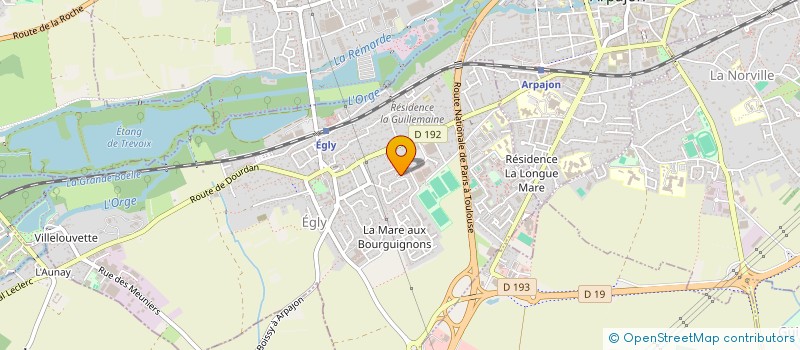 localisation de l'entreprise SCS PRESSING D'EGLY à EGLY
