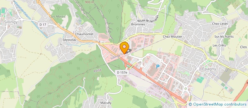 localisation de l'entreprise SCS-SOCIETE DE CONSTRUCTION DES SAVOIES  SILLINGY