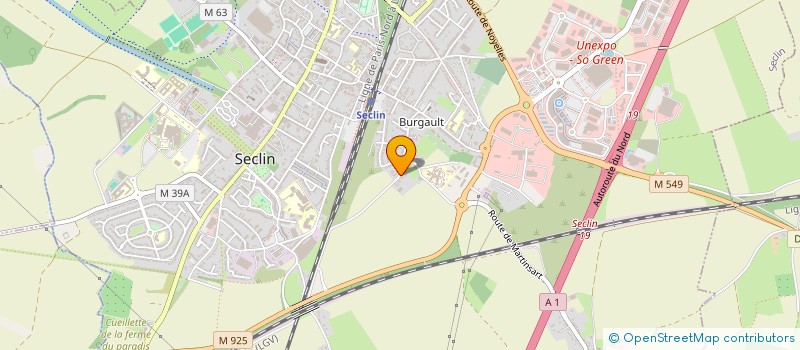 localisation de l'entreprise SCS91  SECLIN