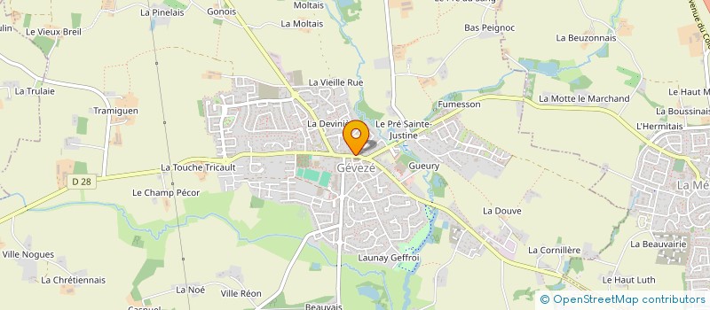 localisation de l'entreprise SCSA  GEVEZE