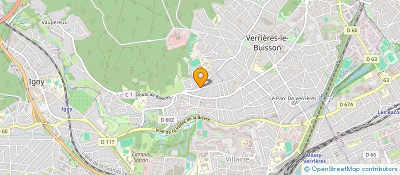 localisation de l'entreprise SCSHR IMMO à VERRIERES-LE-BUISSON