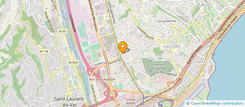 localisation de l'entreprise SCSM BIEN ETRE à NICE