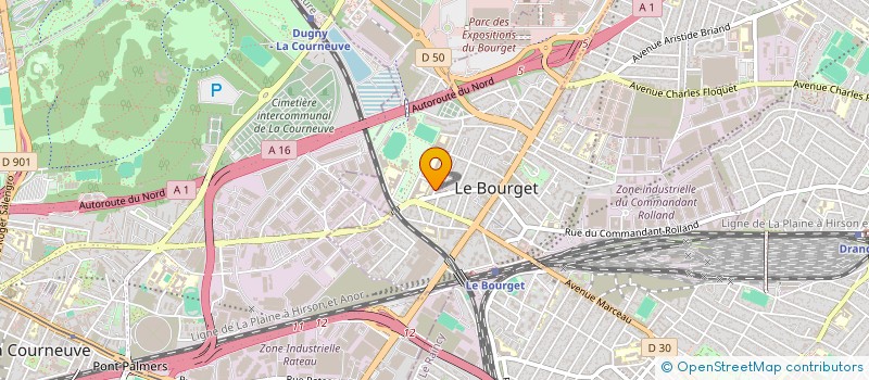 localisation de l'entreprise SCT CORP à LE BOURGET