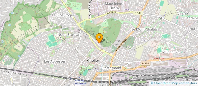 localisation de l'entreprise SCT EMBALLAGES à CHELLES