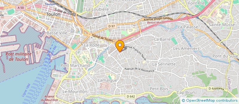 localisation de l'entreprise SCTCE à TOULON
