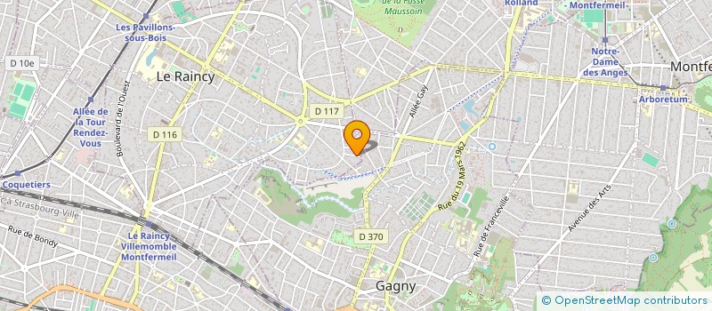 localisation de l'entreprise SCTL COUTURIER  LE RAINCY