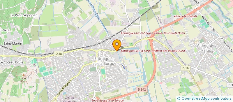 localisation de l'entreprise SCTP à ENTRAIGUES-SUR-LA-SORGUE