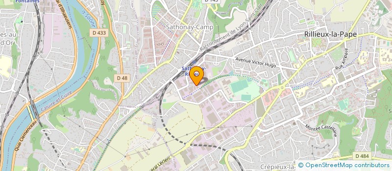 localisation de l'entreprise SCTPI - SOCIETE CONSULTING TUYAUTERIE & PROCESS à RILLIEUX-LA-PAPE