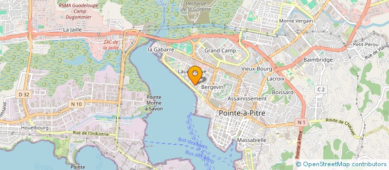 localisation de l'entreprise SCTPT FIVE  POINTE-A-PITRE