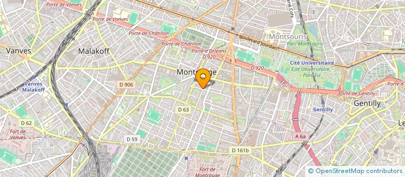 localisation de l'entreprise SCTR  MONTROUGE