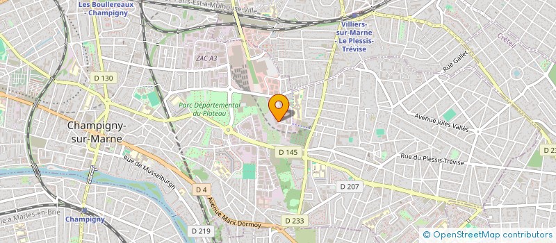 localisation de l'entreprise SCUBA R ET D à CHAMPIGNY-SUR-MARNE