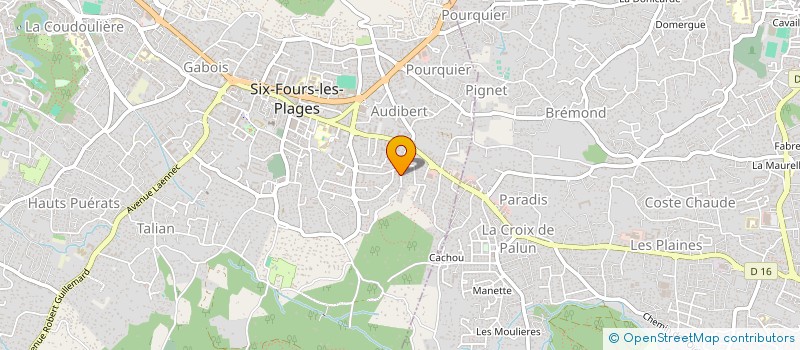 localisation de l'entreprise SCUDERIA à SIX-FOURS-LES-PLAGES