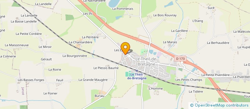 localisation de l'entreprise SCUDERIA PERUZZI  LE THEIL-DE-BRETAGNE