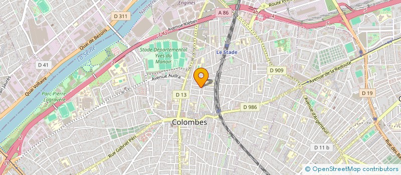 localisation de l'entreprise SCUDIER SAS à COLOMBES