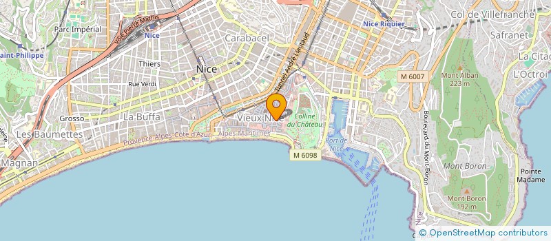 localisation de l'entreprise SCUGNIZZE  NICE